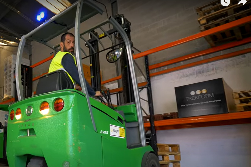 formación de carretillero en trekform parte práctica